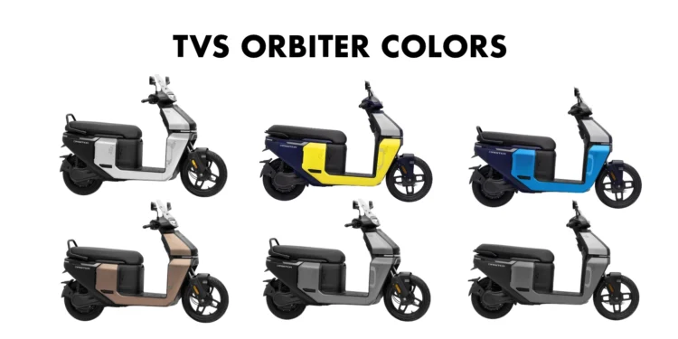 2025 TVS Orbiter Color Options - New TVS Orbiter EV All Color Options