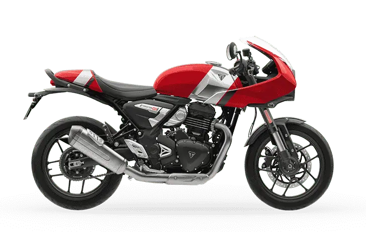 Triumph Thruxton 400 Red Color (Lava Red Gloss/Aluminium Silver)