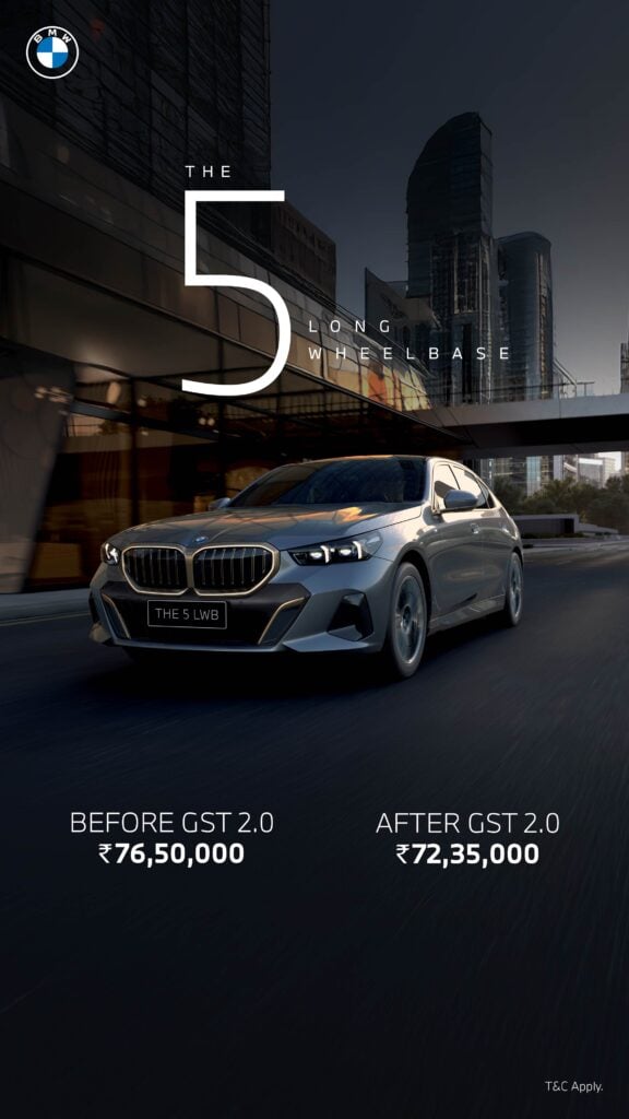 BMW 5 Series Long Wheelbase LWB Price after GST cut