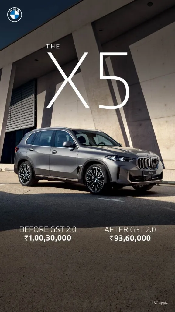 BMW X5 New Price after GST Reduction