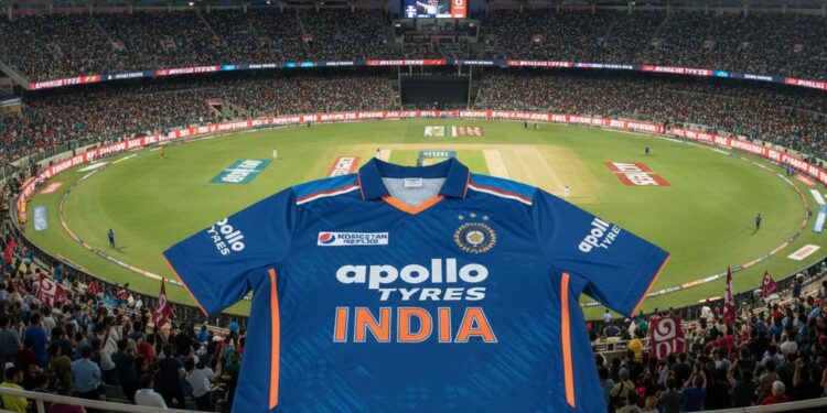Apollo Tyres Team India Jersey India Cricket Team BCCI IPL