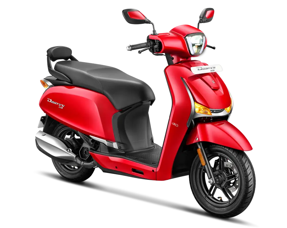 2025 Hero Destini 110 in Red Color Option Destini 110cc scooter in Red
