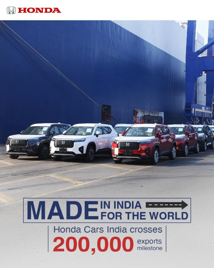 Honda Cars Exports Market