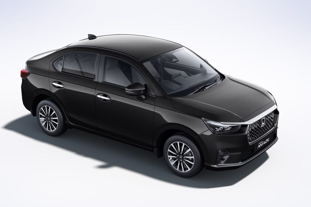 2025 Honda Amaze Black Color  - Crystal Black Pearl - New Amaze