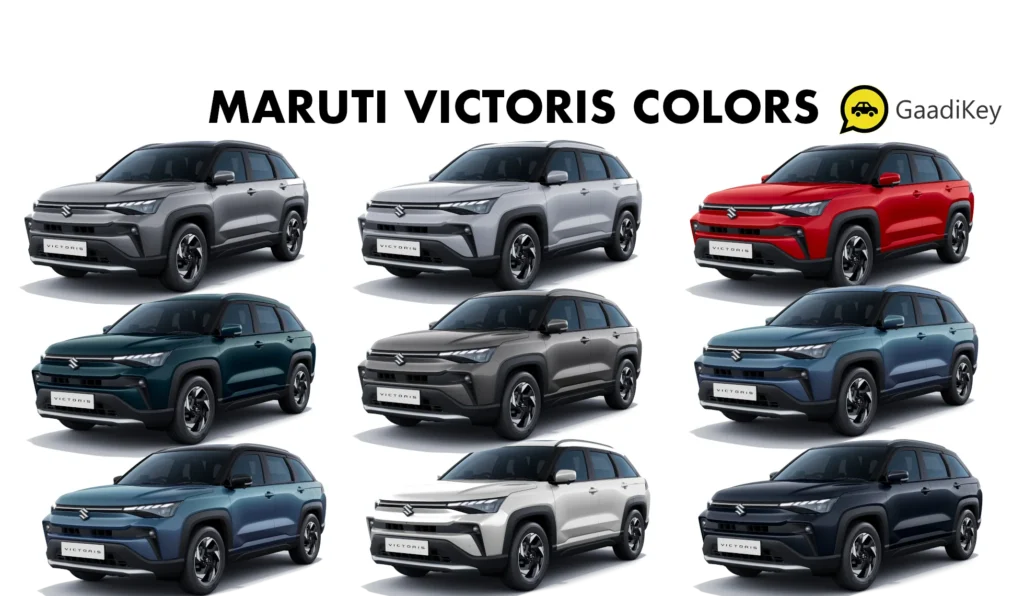 Maruti Victoris Colors - New Maruti Suzuki Victoris All Colors listed 2025 model