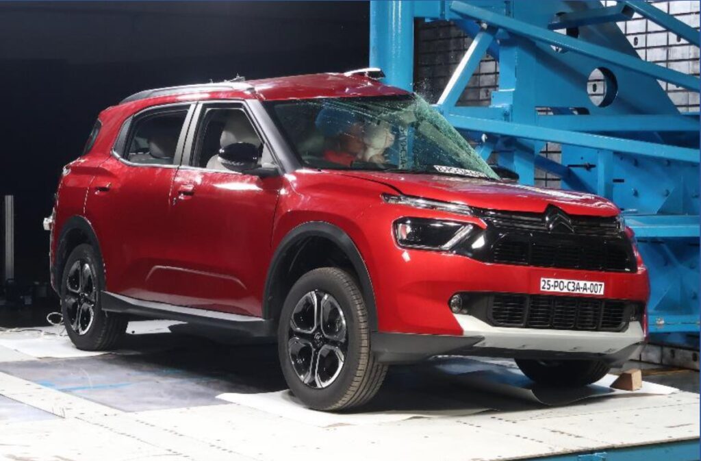 Citroen Aircross BNCAP Rating Safety Rating Crash Test India