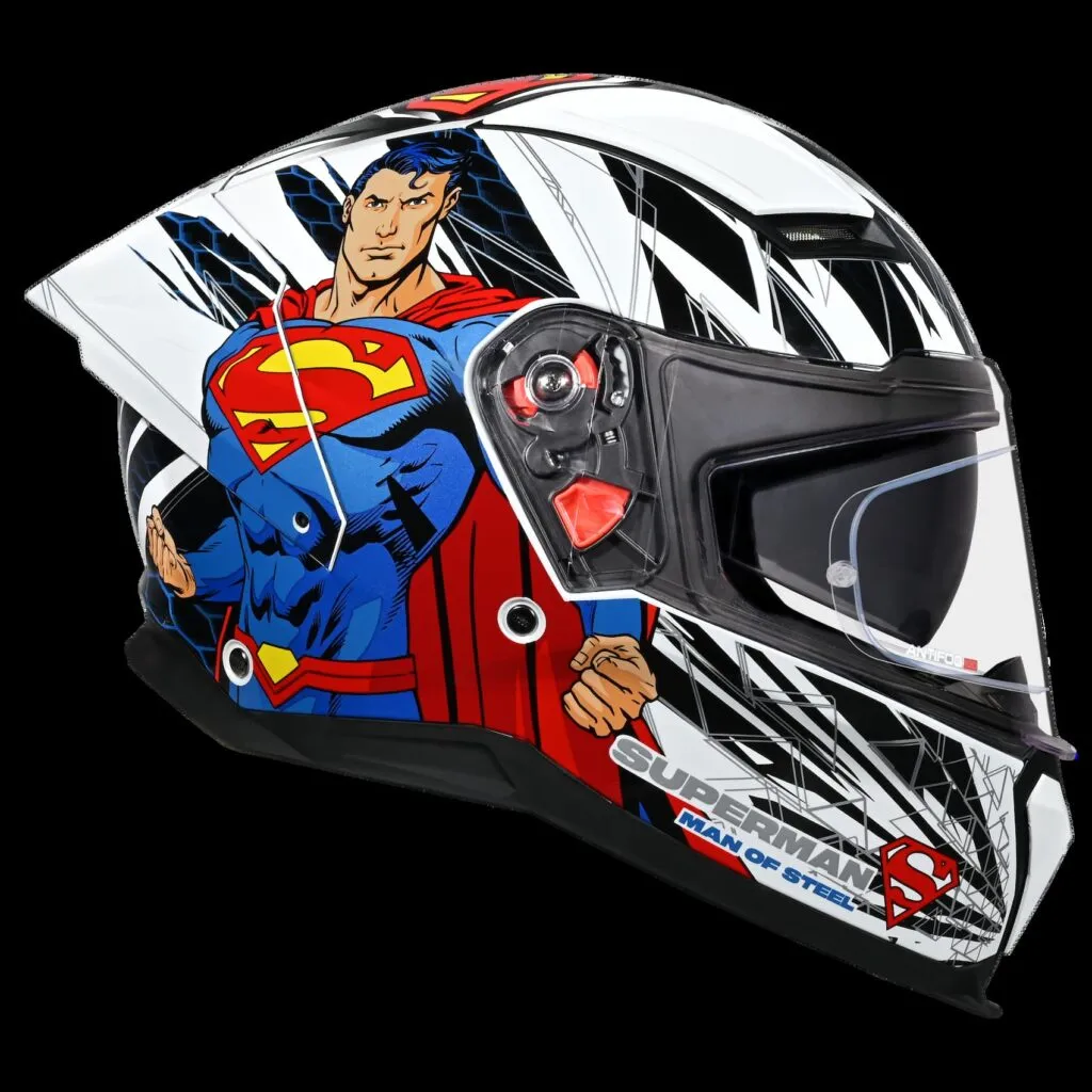 Studds Superman Helmet White Color