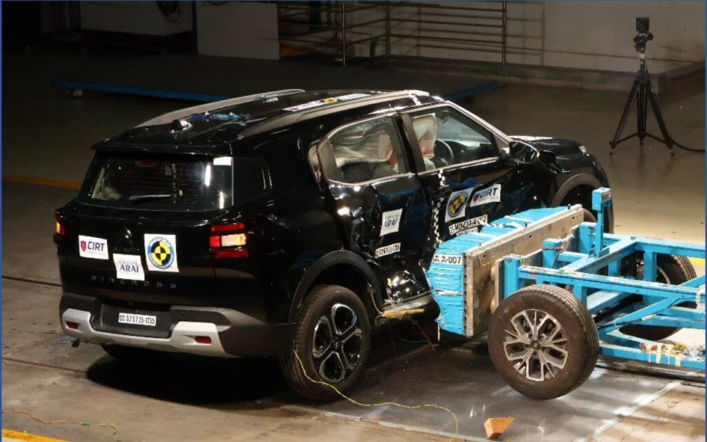 Citroen Aircross Crash Test Safety Rating India