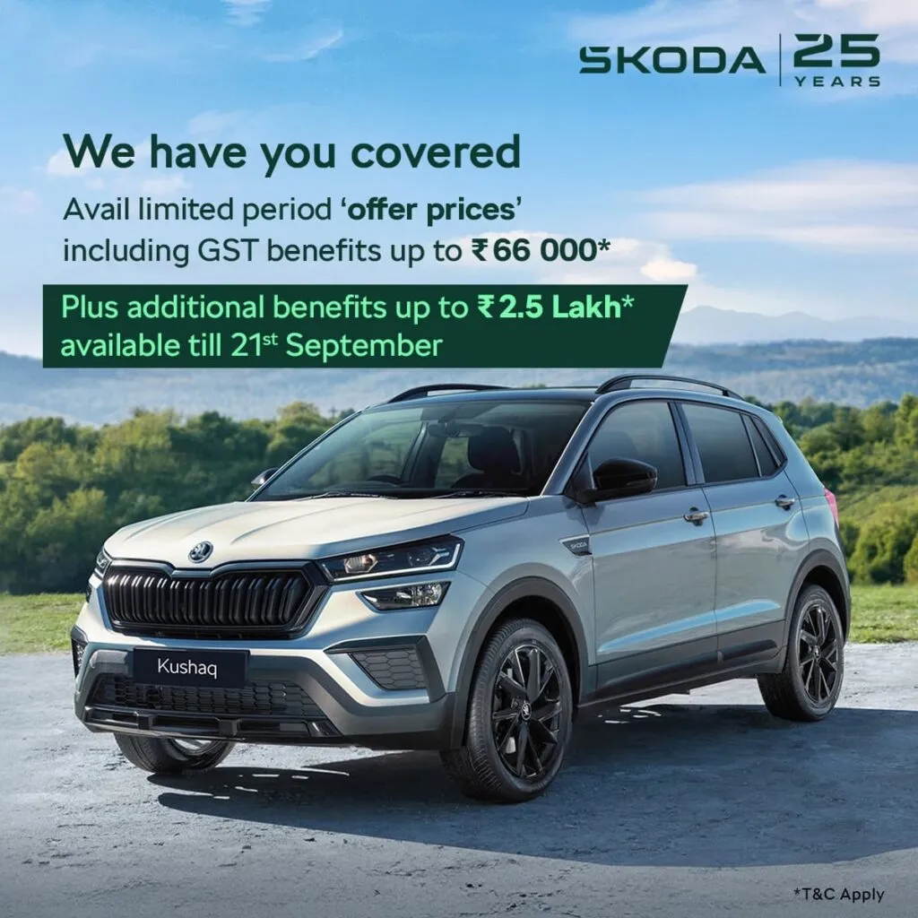 2025 Skoda Kushaq Offer Price GST 2.0 Price List`