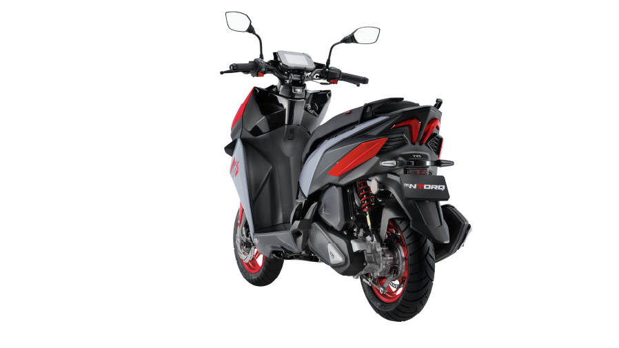 TVS NTORQ 150 Red Color (Racing Red) Photos Back