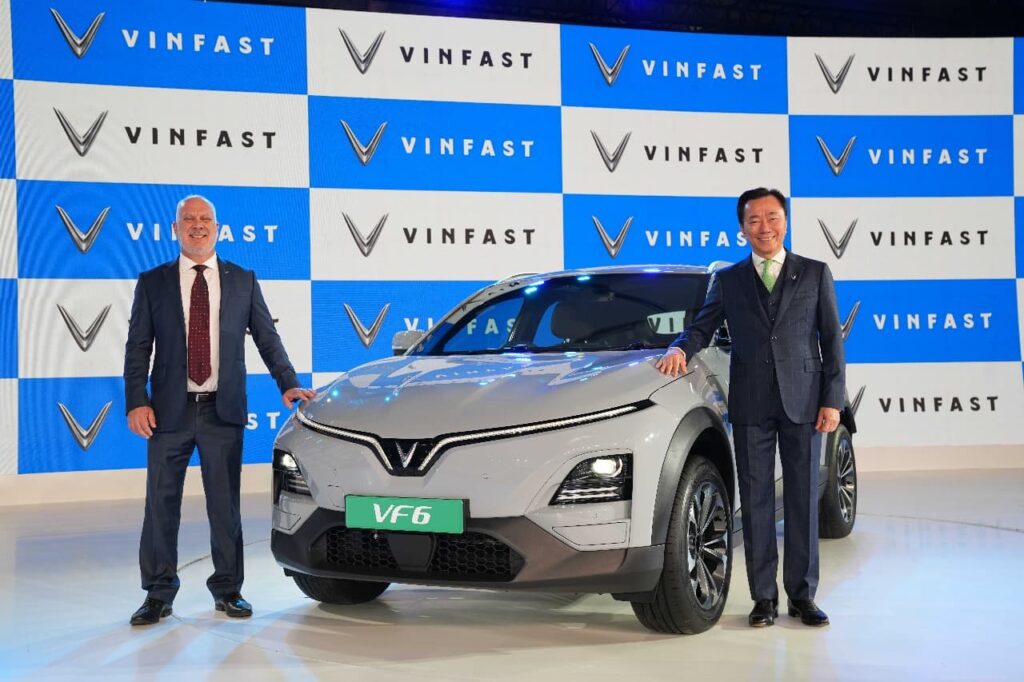VinFast VF6 Official Launch - VinFast VF6 in White / Silver Color During the launch