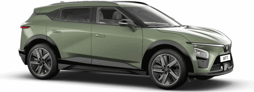 VinFast VF7 Mint Color (Urban Mint) Green Color VinFast VF 7 EV Premium SUV