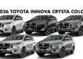 2026 Toyota Innova Crysta All Colors New Innova Crysta