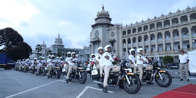 Honda CB350 Karnataka Police QRT Quick Response Team