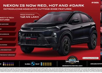 Tata Nexon Best Selling Car 2025 - Red Dark Edition