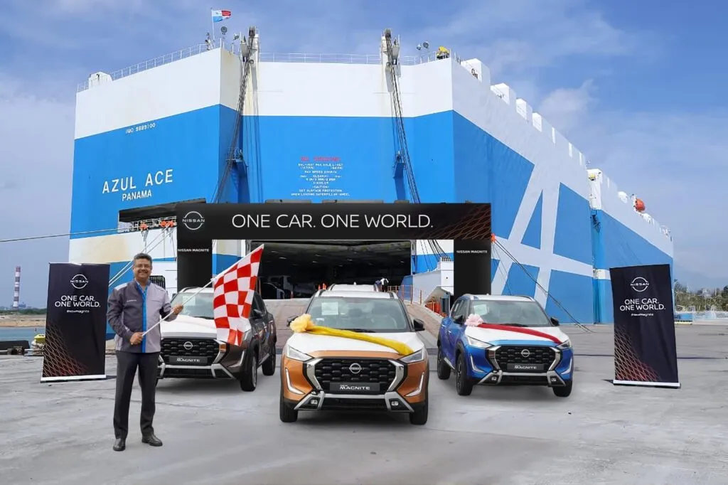 Saurabh Vatsa at Kamarajar Port Ennore Tamil Nadu for the Nissan Magnire Exports Flagoff Cermony