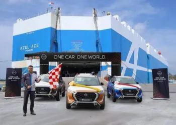 Saurabh Vatsa at Kamarajar Port Ennore Tamil Nadu for the Nissan Magnire Exports Flagoff Cermony