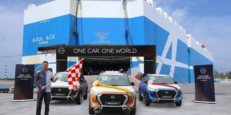 Saurabh Vatsa at Kamarajar Port Ennore Tamil Nadu for the Nissan Magnire Exports Flagoff Cermony