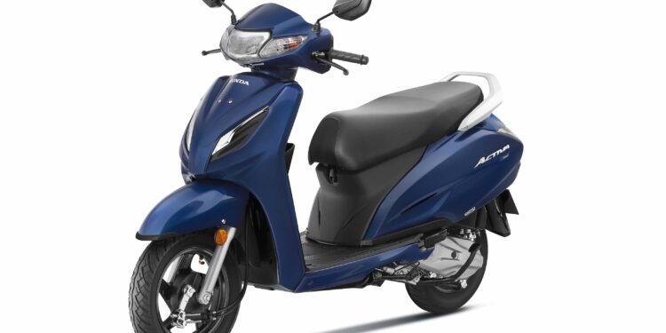 Honda Activa 35 Million Unit Sales - Image featuring Honda Activa models celebrating the 35 million sales achievement across India.