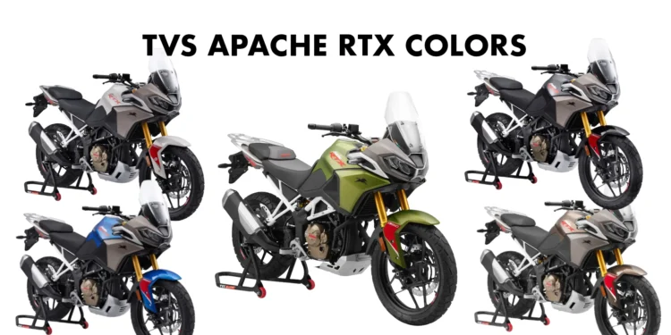 TVS Apache RTX Colors All New RTX Adventure Motorcycle by TVS