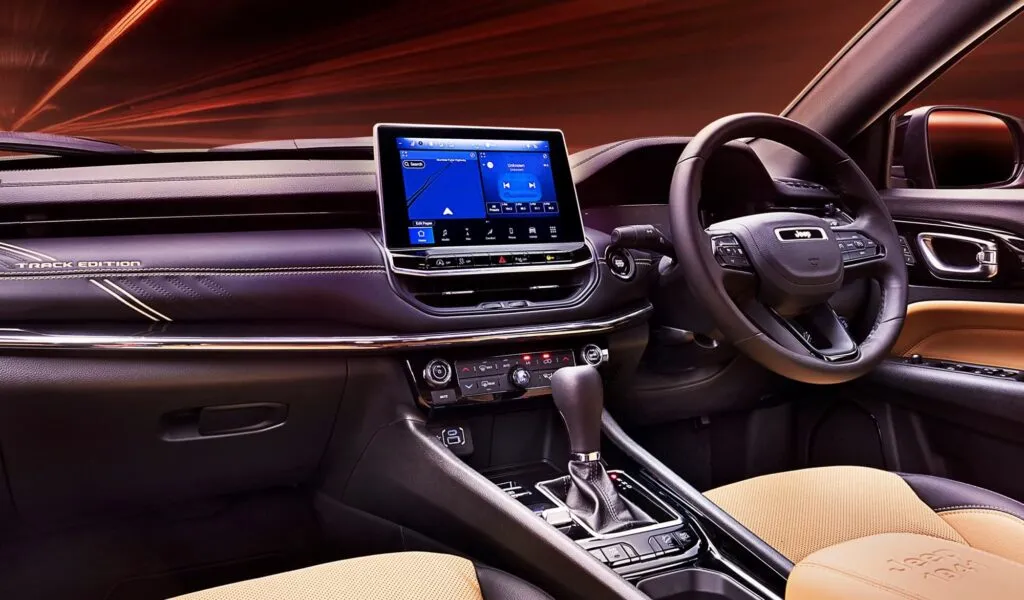 Jeep Compass Track Edition Interior Infotainment system, Steering Wheel