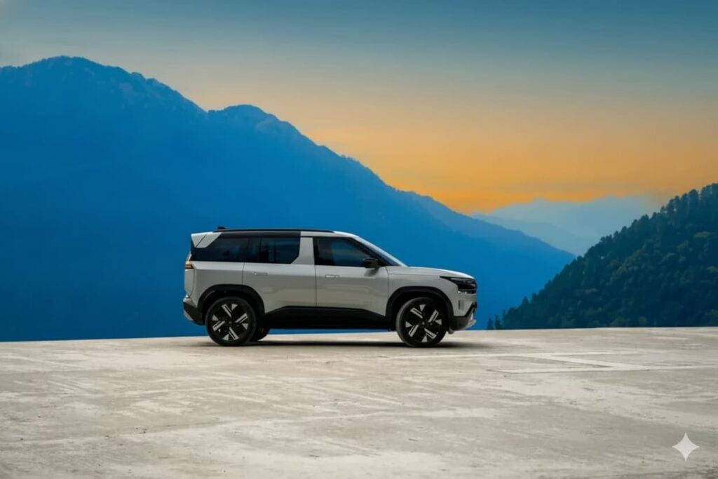 New Tata Sierra in Mintal Grey (Grey) 2025 model Tata Sierra Grey Color Option