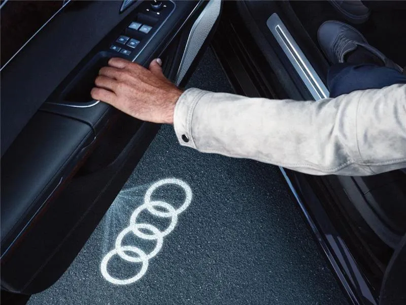 Audi Rings Entry of the car