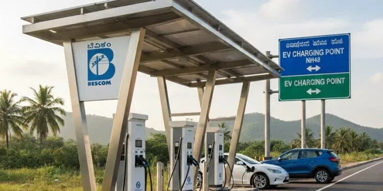 BESCOM EV Charging Bengaluru NH48