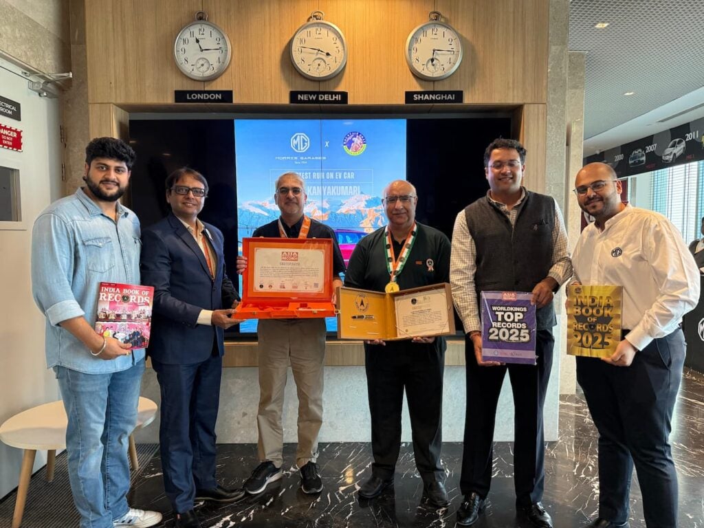 MG Windsor Sets EV Record: Leh to Kanyakumari in 83 Hours