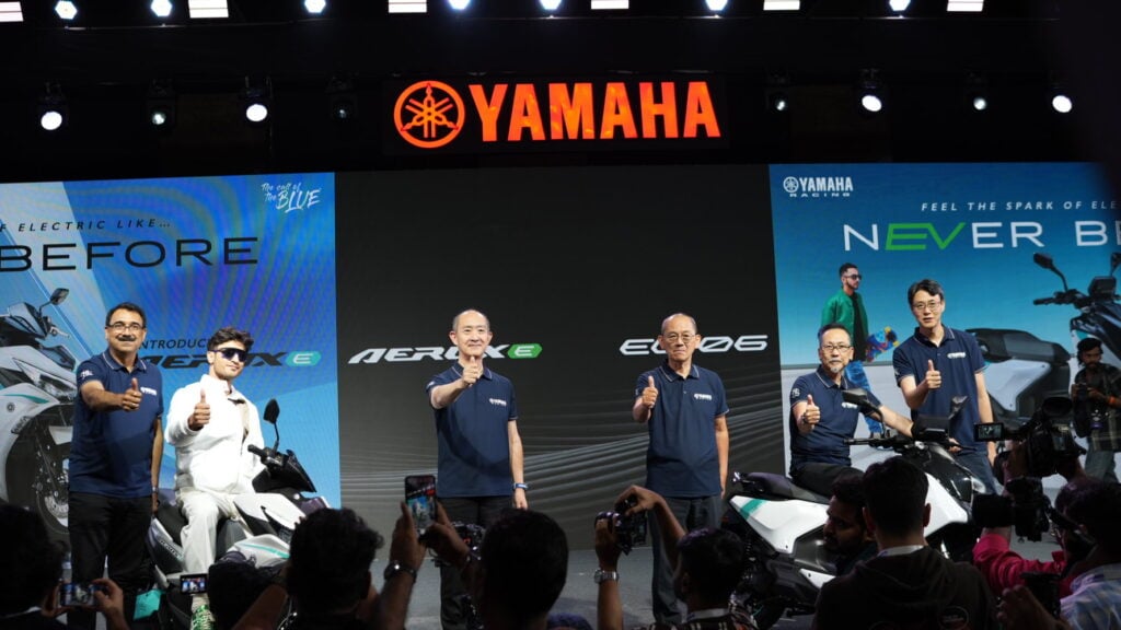Yamaha Aerox E Launch Event Photos