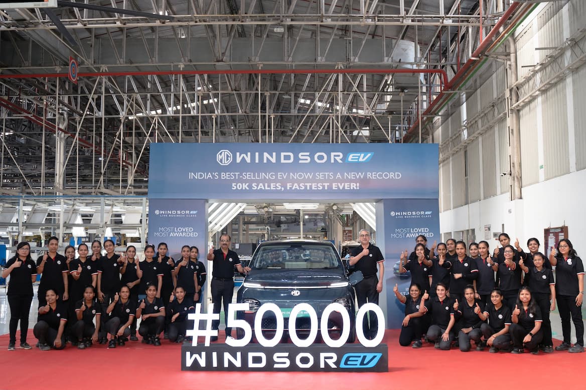 MG Windsor EV 50,000 EVs