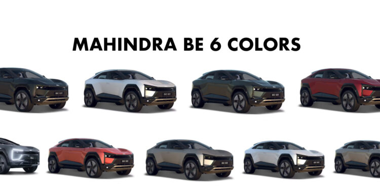 Mahindra BE 6 Colors All Color options New Mahindra BE 6 Color Images