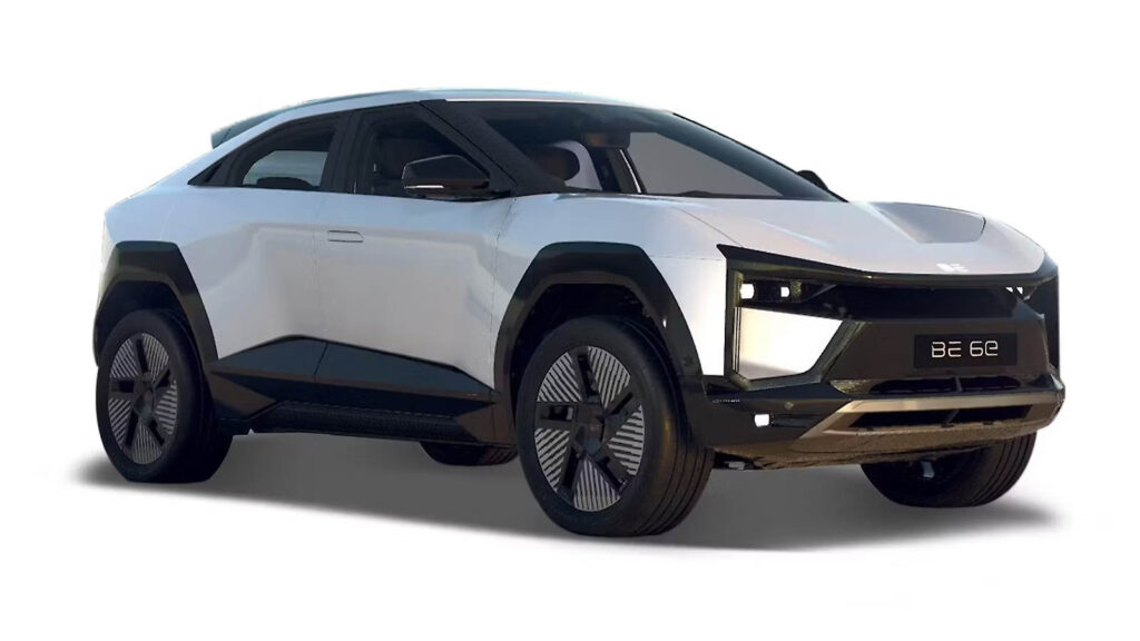 Mahindra BE 6 White Color ( Everest White)