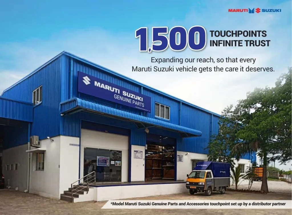 Maruti Suzuki Genuine Parts and Accessoties now in 1500 touch points