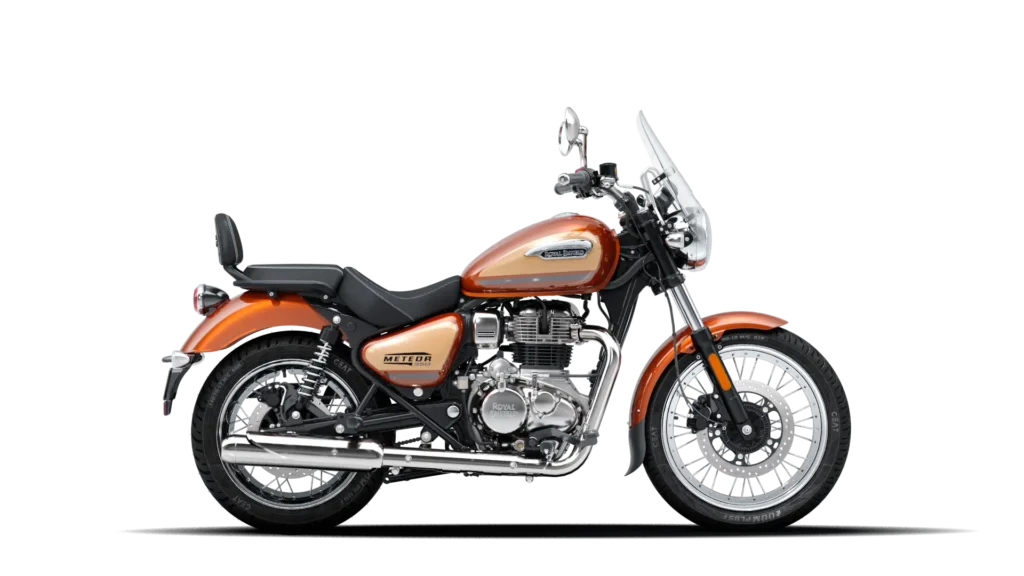 2025 all new Meteor Sundowner Orange Photo Side Profile