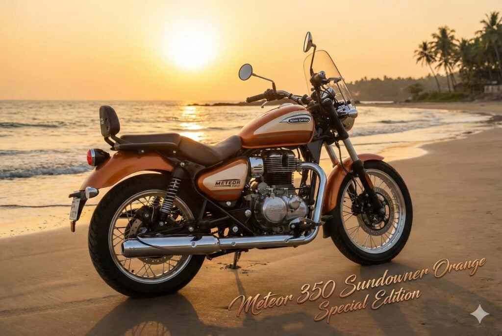 All New Royal Enfield Meteor 350 Sundowner Orange Special Edition Price