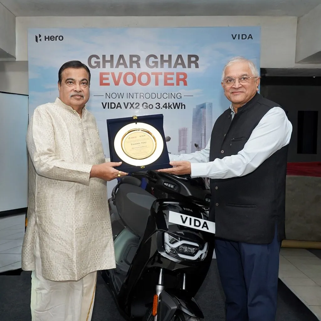 Vida VX2 Go EVOOTER 3.4kWh Variant launch by Shri Nitin Gadkari