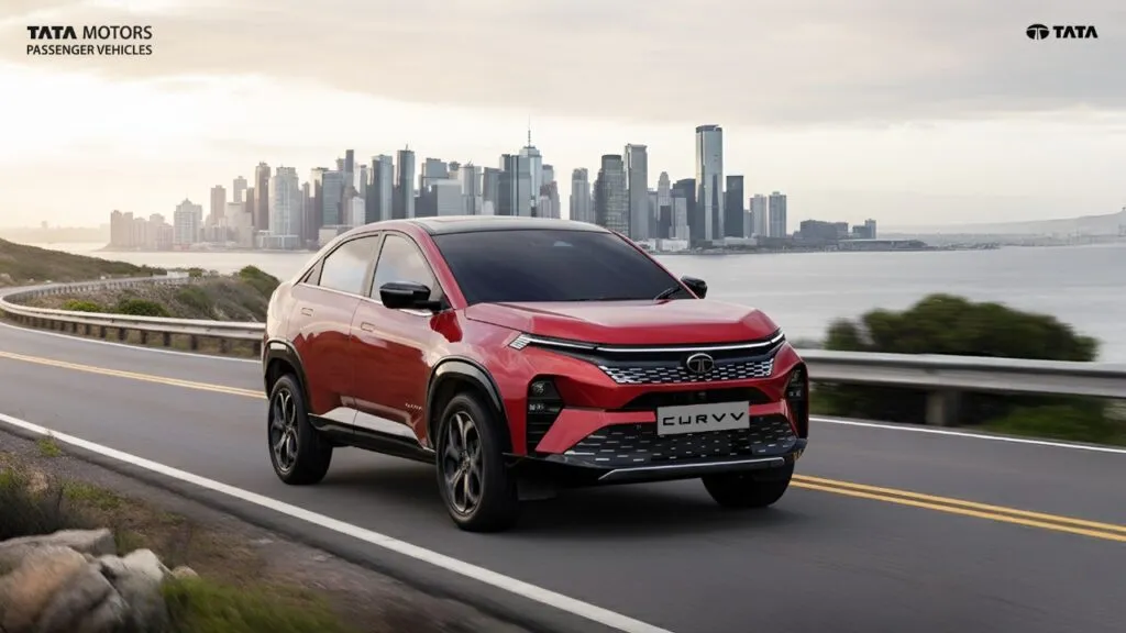 Tata Curvv Executive Features New Curvv Red Color