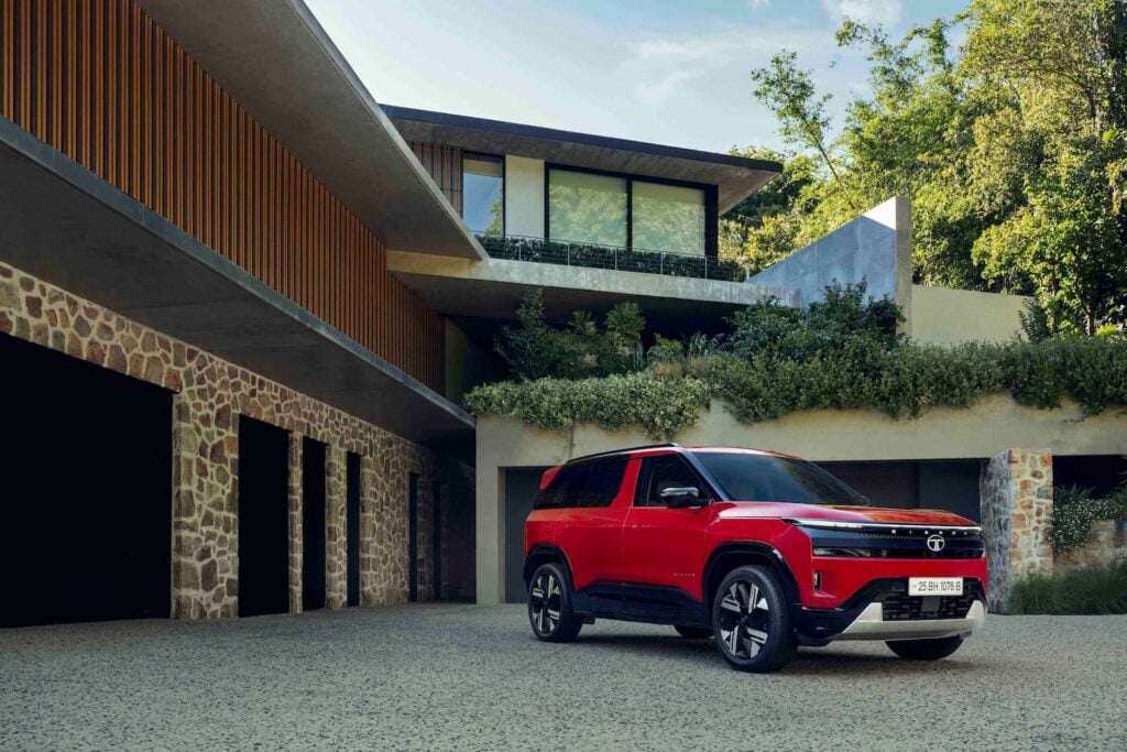 2025 Tata Sierra Rogue Red Color