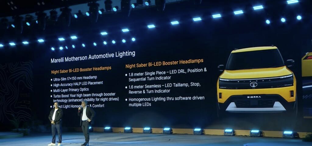 Tata Sierra Lighting Marelli Motherson Automotive Lighting