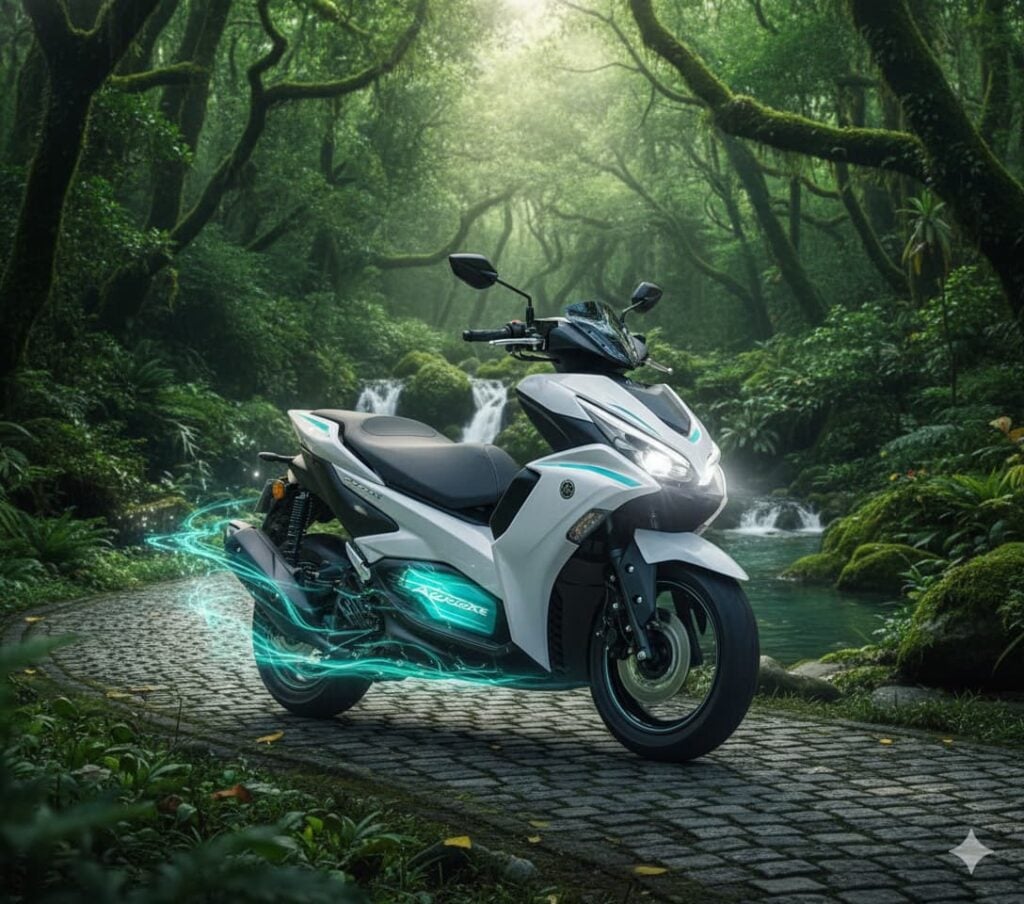 All new Yamaha Aerox E Electric Scooter photos 