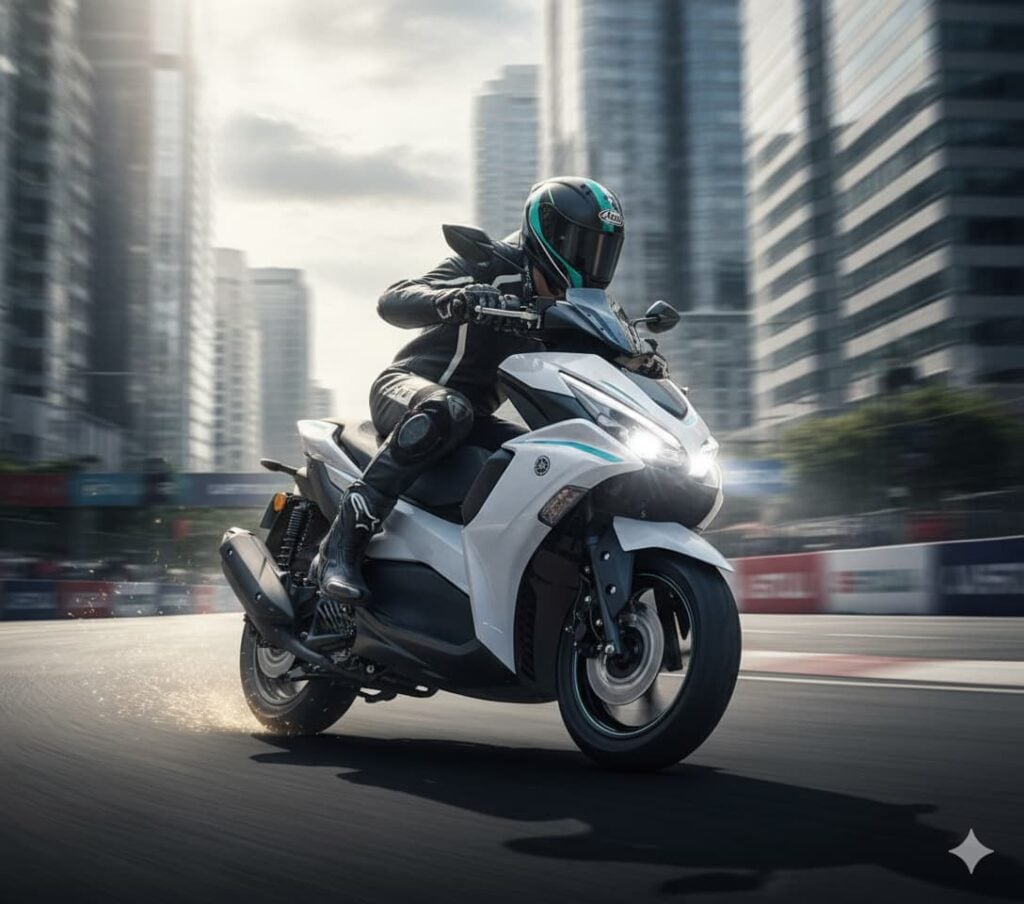 New Yamaha Aerox Electric scooter images