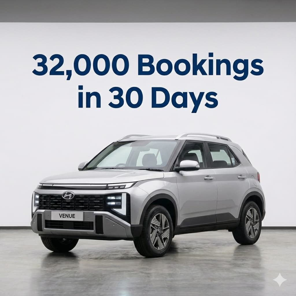 2025 Hyundai Venue Bookings in 1 month