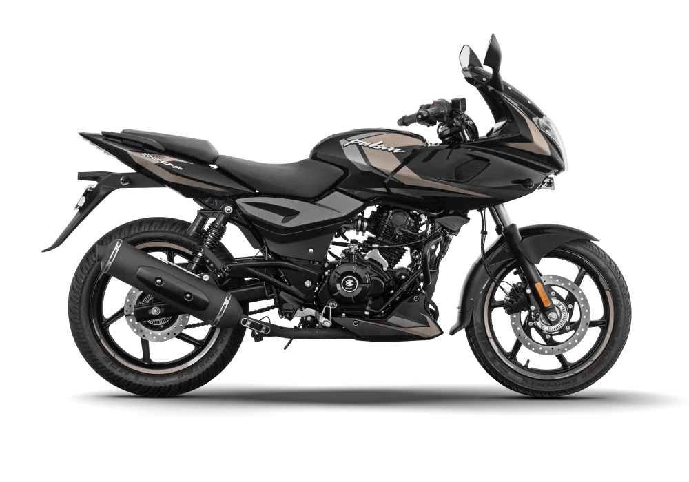 2026 Bajaj Pulsar 220F Black and Beige Color option 