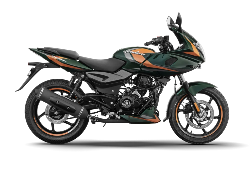 2026 Bajaj Pulsar 220F Green Light Copper Color option