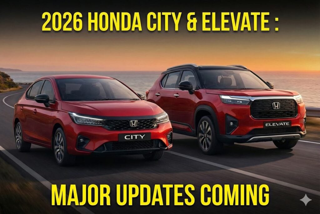 Honda City Facelift 2026 Model and 2026 Honda Elevate Facelift Expected 2026 Design Changes and Updates