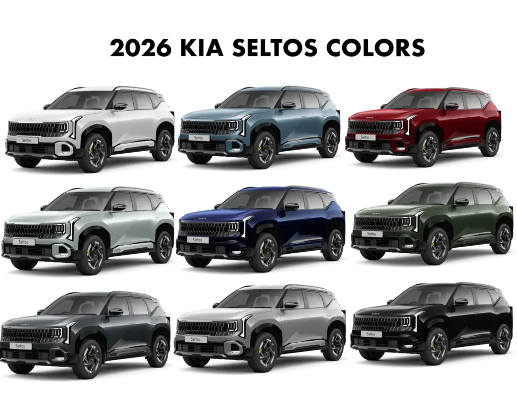 All New Kia Seltos Colors 2026 Model - New 2026 Seltos Color options all photos newly launched colors