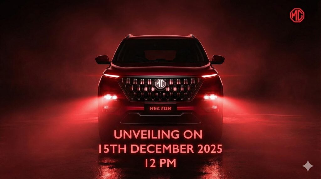 New MG Hector 2026 Model Images Teaser Image First Look