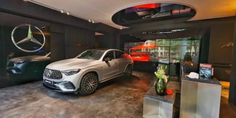 Auto Hangar Mercedes-Benz Showroom Mumbai India Indoors