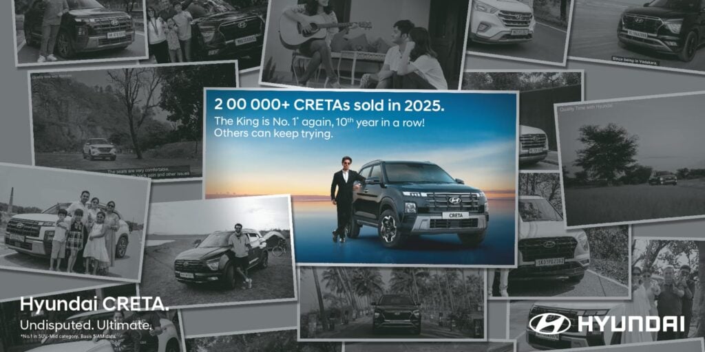 2 Lakh Hyundai Creta sold in the year 2025 - Hyundai Motor India
